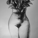 Figure vase India ink on paper 27 x 21 cm Figure vase India ink on paper 27 x 21 cm