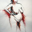 Woman I India ink and acrylic paint on paper 65 x 50 cm Woman I India ink and acrylic paint on paper 65 x 50 cm