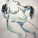 Woman III India ink and acrylic on paper 65 x 50 cm Woman III India ink and acrylic on paper 65 x 50 cm